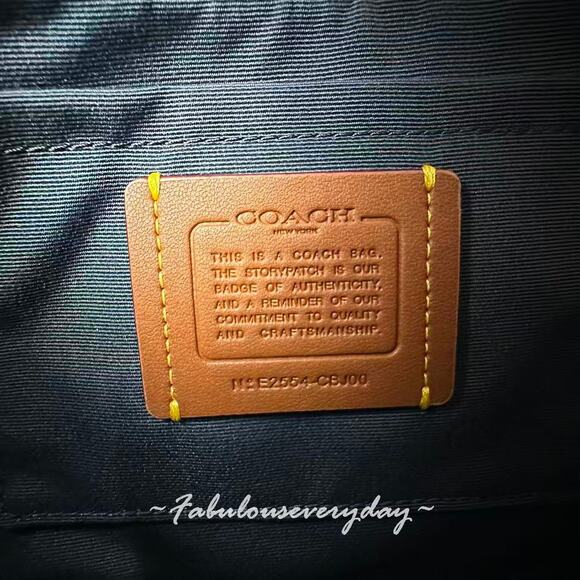 COACH Ashton Shoulder/Crossbody Bag Signature Jacquard CBJ00 Midnight Navy NWT - Picture 8 of 10